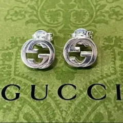 美品✨現行》グッチ ピアス マーモント ダブルG アラベスク GG 