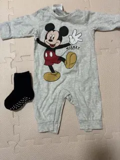 ミッキーマウスロンパースと靴下セット