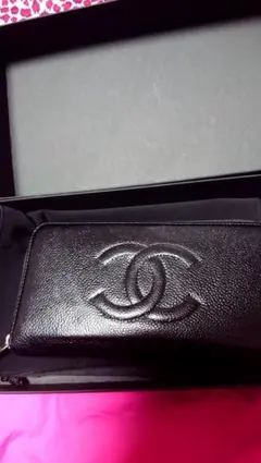 CHANEL キャビアスキン 3つ折り財布 ノベルティー品 - メルカリ