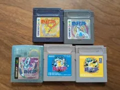 ゲームボーイカラーソフト　ポケモン5セット