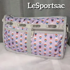LeSportsac ハート柄 ショルダーバッグ パープル レスポートサック