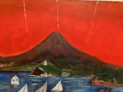 空飛ぶ画家糸川裕志のポップアートの富士山曼荼羅の一点です。アクリル画 2026年最新】赤富士の空の人気アイテム - メルカリ