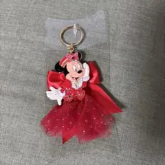 ディズニーシー　2016 ミニーマウス ドレス　キーホルダー 赤