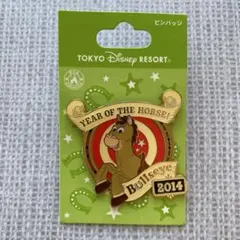 東京ディズニーリゾート　午年2014 お正月ピンバッジ　ブルズアイ