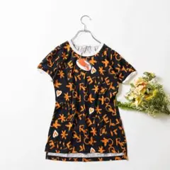 ブラックコムデギャルソン フィリップパゴウスキー 半袖Tシャツ 豹柄 