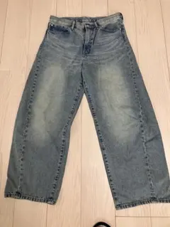 Gu ジーユー バレルレッグジーンズ 31インチ