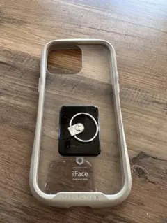 iFace iPhone 14promax クリア×ベージュ iPhoneケース