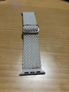 Apple Watch用 ベージュ織物バンド ゴールド金具 38/40/41