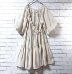 【ワンアフターアナザーナイスクラップ】テイアードチュニックFガウンバルーン袖のサムネイル