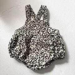 anonbaby オリジナル サロペ ヒョウ柄　レオパード