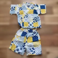 Ampersand くじら柄 甚平 80cm 海　マリン