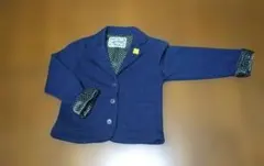 ネイビー ボタン付きジャケット