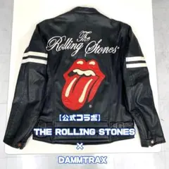美品 The Rolling Stones 型押し レザーライダースジャケット - メルカリ