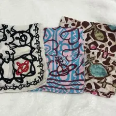 Vivienne Westwood ハンカチ ヒョウ ハート 手描きORB 3枚