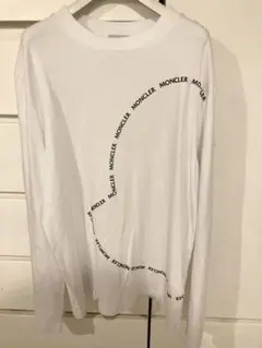 激安美品サイズL】モンクレール　MONCLER ロングTシャツ　ホワイト　長袖のサムネイル
