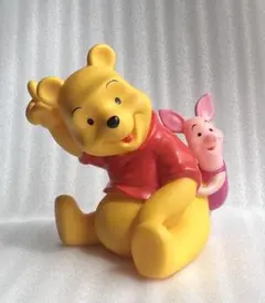 くまのプーさん　ピグレット　貯金箱　硬質ソフビ　ディズニー