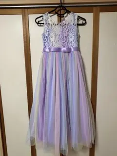 ラベンダー パステルカラー ドレス 140