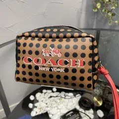 L*a様 COACH ドット柄 ポーチ