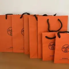HERMES エルメス ショップ袋 ショッパー 7枚セットのサムネイル