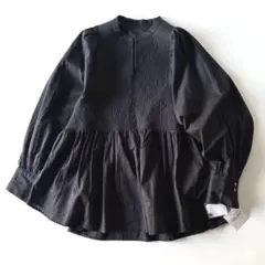 極美品 KEINA RITA バンドカラー パフスリーブ バルーンブラウス