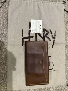 アンリクイール長財布ブラウン 上質なレザーは手触りが違います。HENRY CUIR アンリークイール