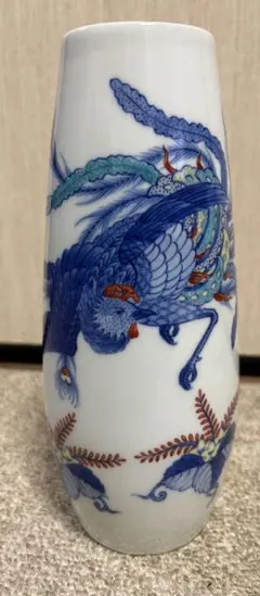 伊万里　鍋島焼　市川光春　色鍋島　鳳凰図　花瓶 伊万里 鍋島焼 市川光春 色鍋島 鳳凰図 花瓶 - メルカリ