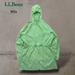 美品90sエルエルビーンフーディナイロンパーカードローコードアウターアウトドア