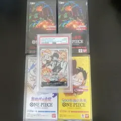 新品未開封 ワンピース カードゲーム4BOX&PSA10ルフィST13-003