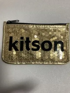 kitson スパンコール ポーチ ゴールドのサムネイル