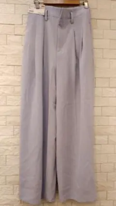 新品タグ付き　UNIQLO ドレープワイドパンツ M ライトパープル