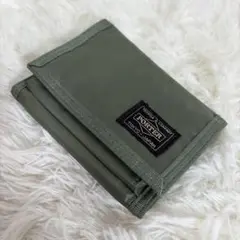 PORTER カプセルWALLET三つ折り財布 ナイロン カーキ