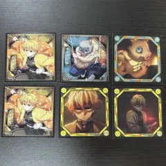 鬼滅の刃 シール烈伝5 我妻善逸 嘴平伊之助 ノーマルシール コンプリートセット