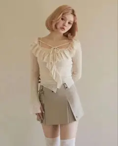 ANDMARY Kitty frill blouse ブラウス シャツ - メルカリ