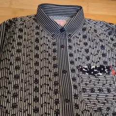 カールヘルム ピンクハウス シャツ 長袖 ギンガムチェック 黒 L - メルカリ