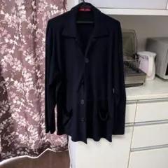 Yohji Yamamoto ネイビー カーディガン 長袖のサムネイル