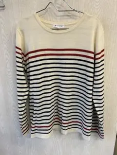 THE SHOP TK ストライプニットセーター Lサイズ