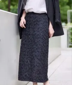 極美品✨アンタイトル　フラワーチュール ナロースカート 2XL