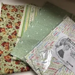 綿プリント生地 4枚セット
