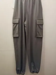 ■1499円OFF■新品タグ付■GU スウェットカーゴプルオンパンツXSオリーブ