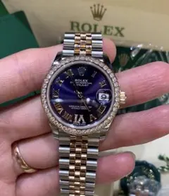 ROLEX オイスターパーペチュアル デイトジャスト ヴァイオレットダイアル