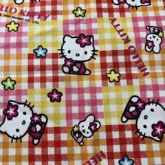 ハローキティ　キティちゃん　カオハナ　2000年製　平成レトロ　はぎれ　サンリオ