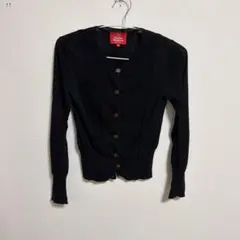 Vivienne Westwood カーディガン 黒　オーブ柄のサムネイル