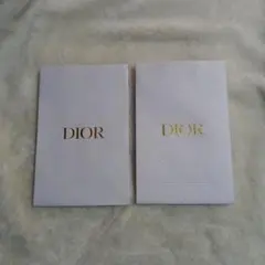 Dior ショップ袋 2枚セット ホワイト 中