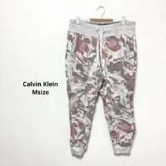 Calvin Klein【M】花柄スウェットパンツ ジョガーパンツ コットン