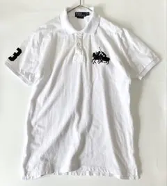 Ralph Lauren ビッグポニー刺繍 ポロシャツ ホワイト 2XL
