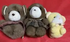 希少　昭和レトロ　サンアロー　くまさん　ぬいぐるみ　3点