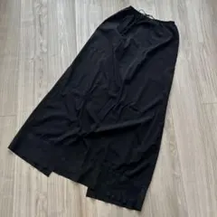 値下げ　コムサ　ブラックロングスカート　日本製