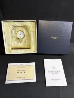 MIKIMOTO International 置時計パール装飾　クオーツクロック