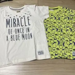 【新品タグ付未開封】ピクニックオーガニックコットン Tシャツ130cm２枚セット