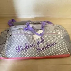 新品　リズリサ　ボストンバッグ 水玉ピンク紫グレー　ショルダー　修学旅行のサムネイル